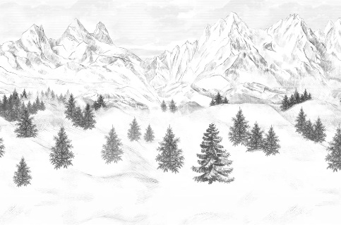 Papier peint Aiguilles d'Arves - Muralconcept