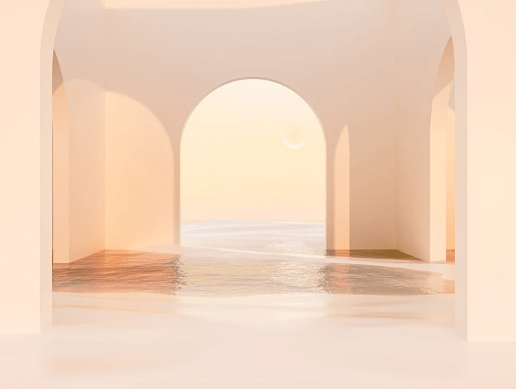 Papier peint panoramique design sunset arch, XXL, tendance