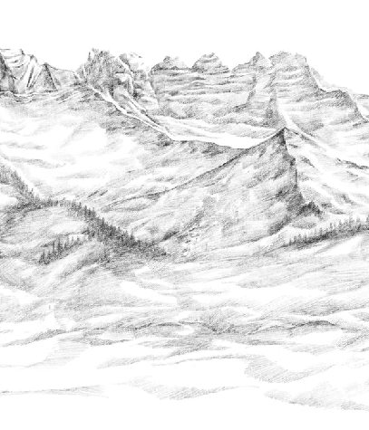 Papier peint montagne Suisse - Les dents du midi - Muralconcept