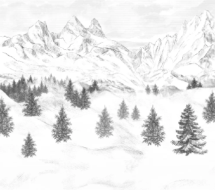 Papier peint Aiguilles d'Arves - Muralconcept