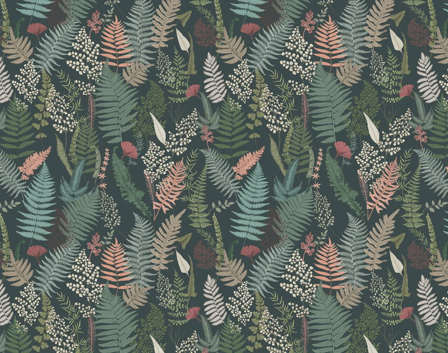 Papier peint feuille dense d'automne - Muralconcept