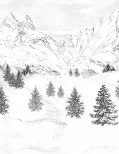 Papier peint Aiguilles d'Arves - Muralconcept