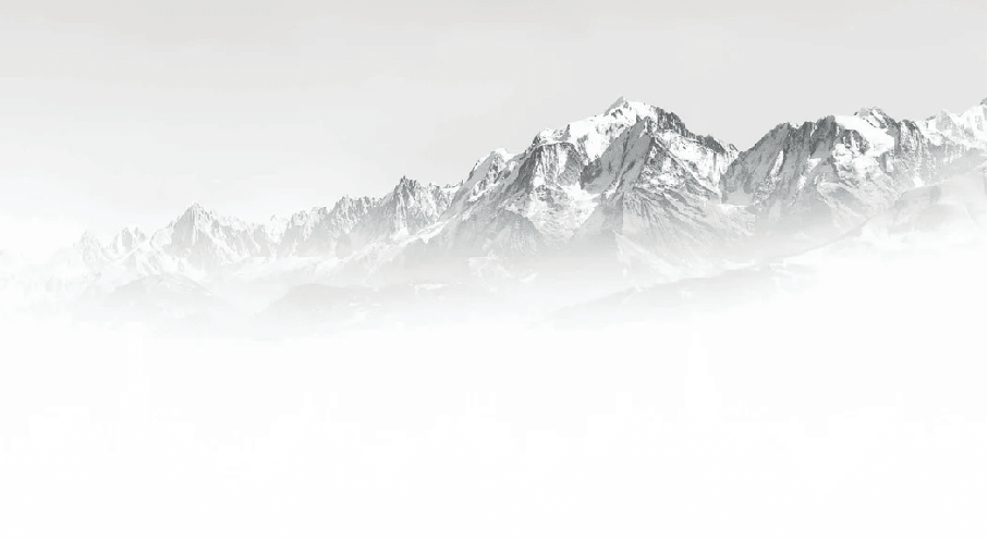 Papier peint bureau Mont Blanc dans la brume noir & blanc - Muralconcept