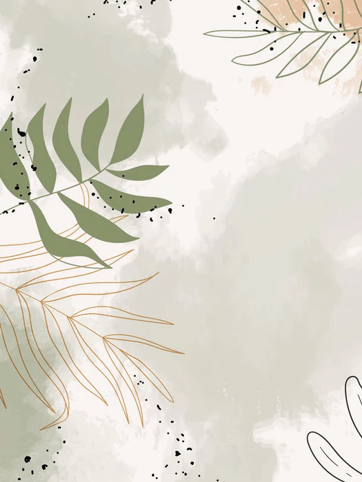 Papier peint panoramique aquarelle végétale, XXL, tendance