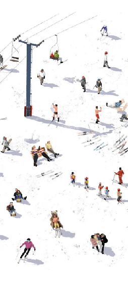 Papier peint panoramique après ski