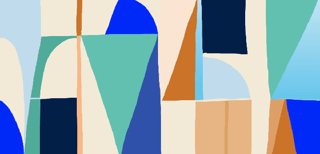 Papier peint abstrait géométrique tendance - Muralconcept