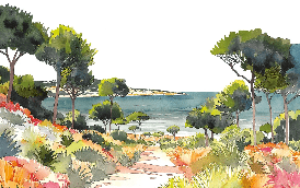 Papier peint panoramique air estival