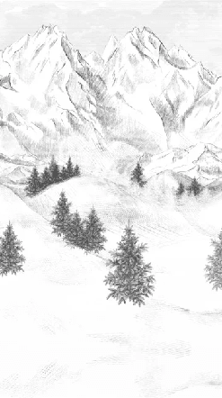 Papier peint Aiguilles d'Arves - Muralconcept