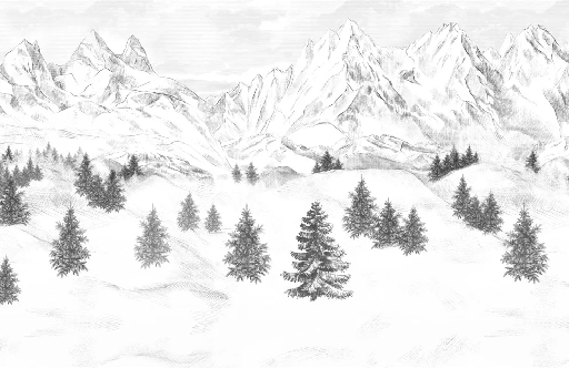 Papier peint Aiguilles d'Arves - Muralconcept