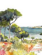 Papier peint panoramique air estival