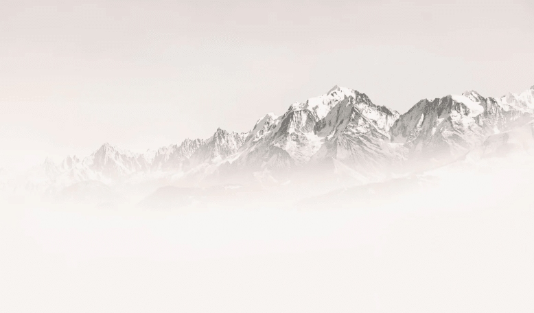 Papier peint matin brumeux Mont Blanc - Muralconcept