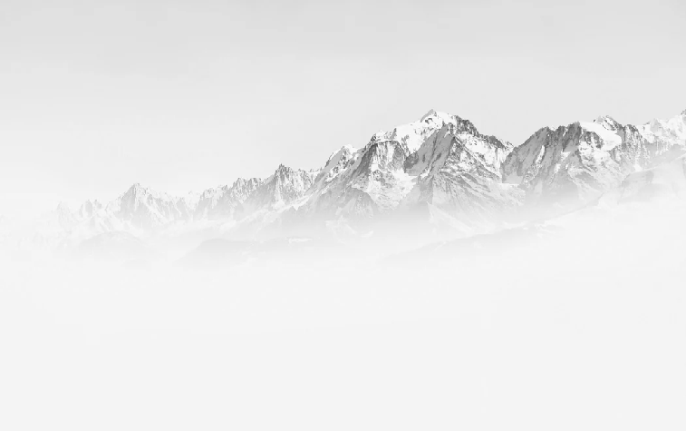 Papier peint matin brumeux Mont Blanc