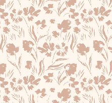 Papier peint fleur beige poudré