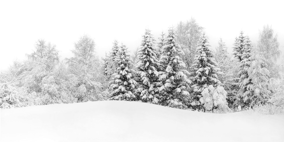 Papier peint panoramique évasion hivernale - Muralconcept