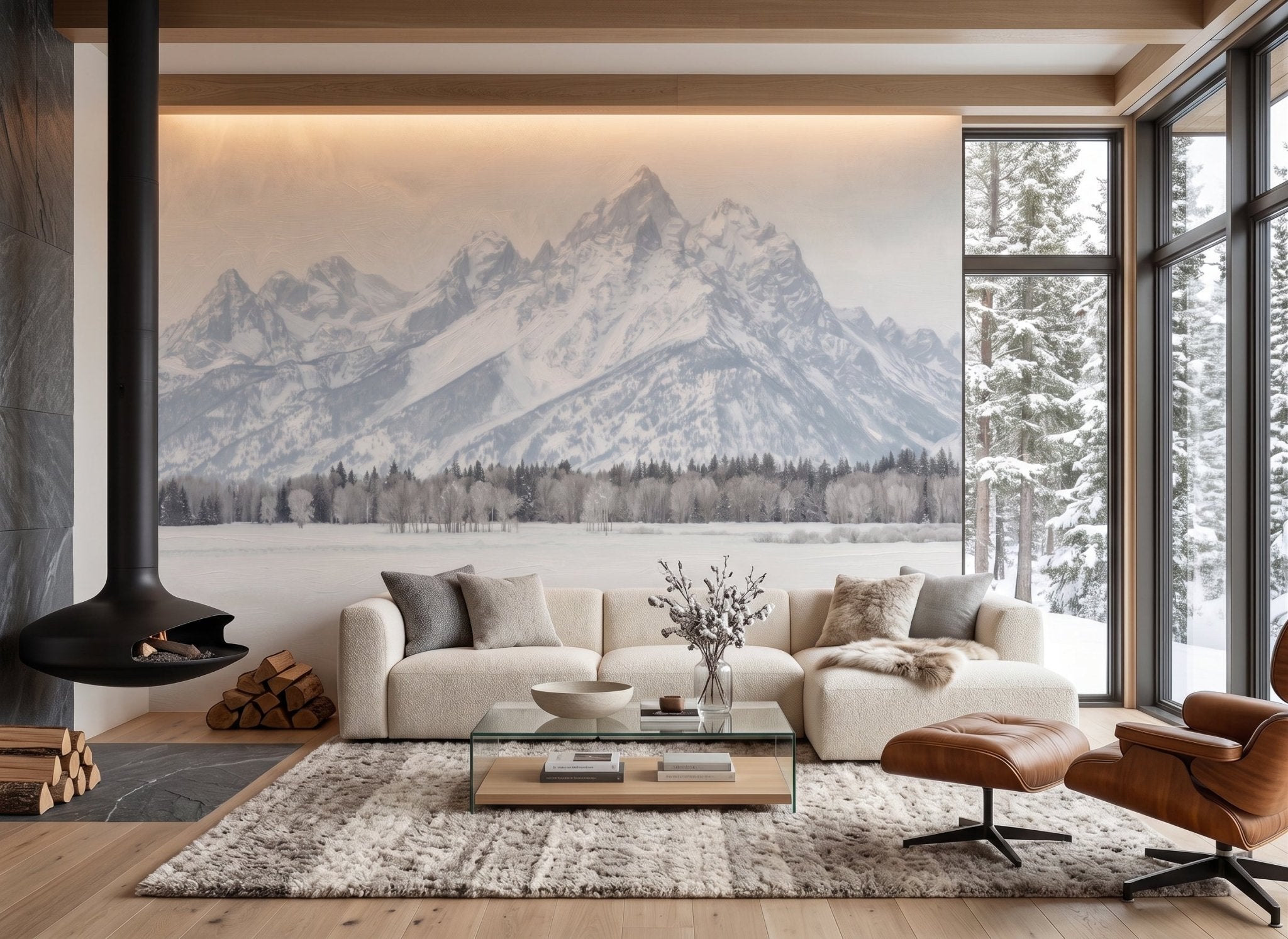 Papier peint Grand Teton – Paysage montagne USA