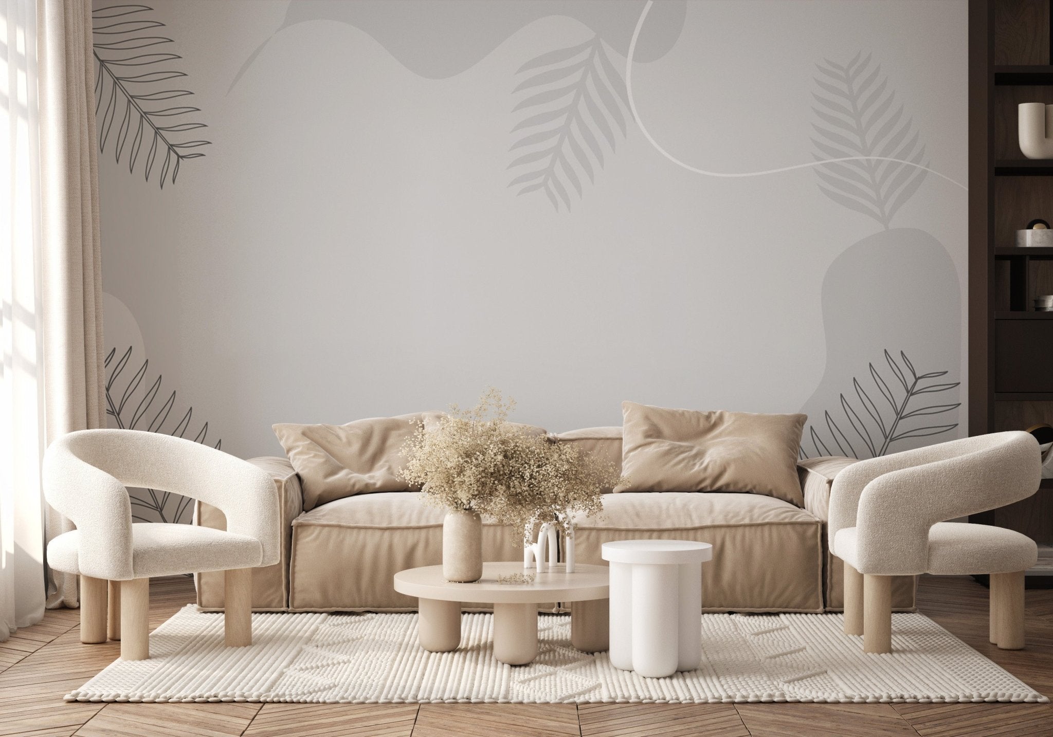 Papier peint abstrait gris, mural concept, tendance