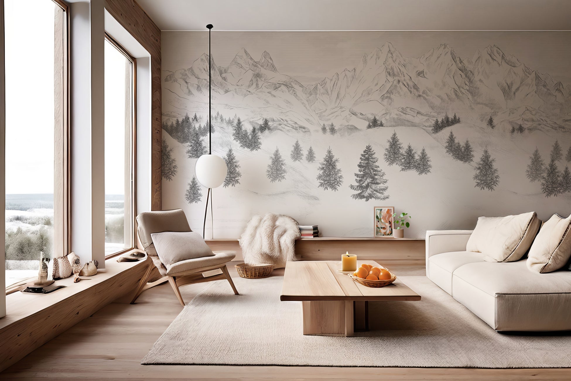 Papier peint Aiguilles d'Arves, XXL, tendance