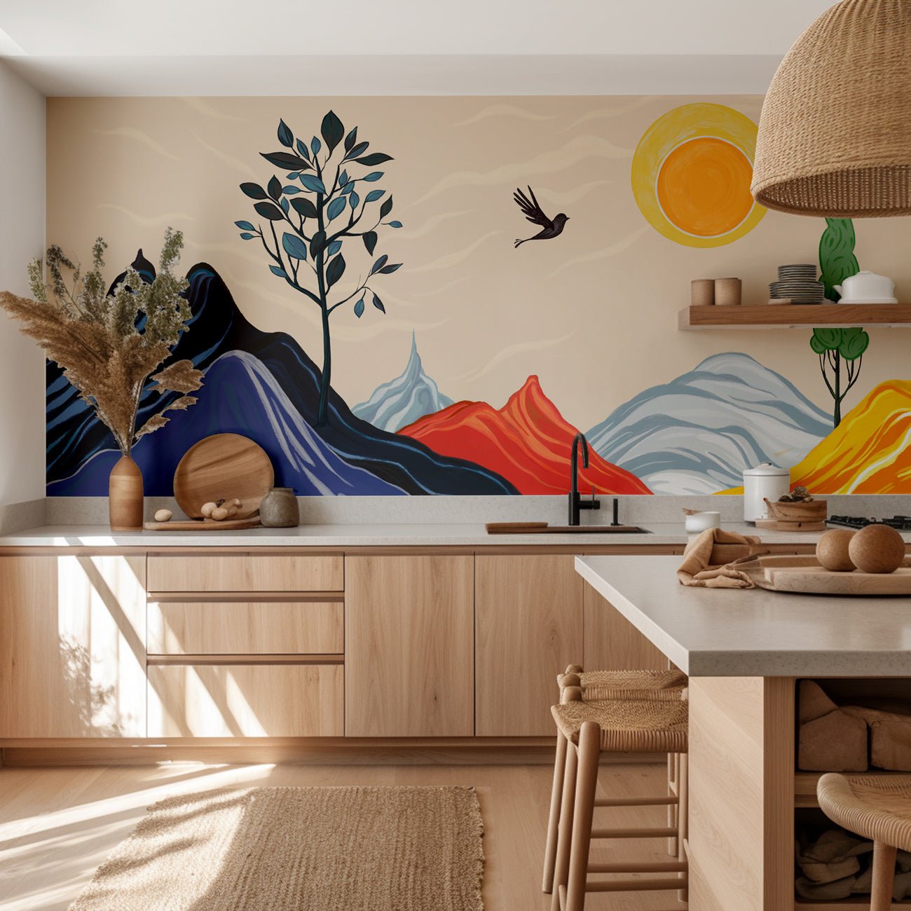 Papier peint panoramique zen color, XXL, tendance