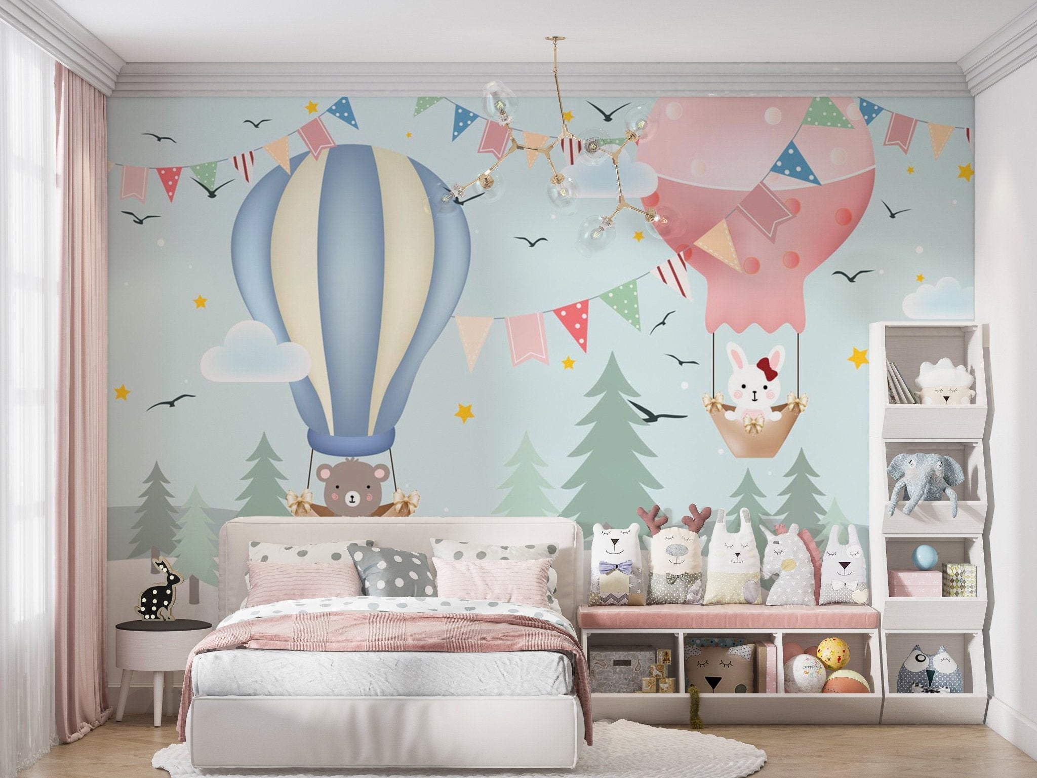 Papier peint panoramique enfant petite odyssée - Muralconcept