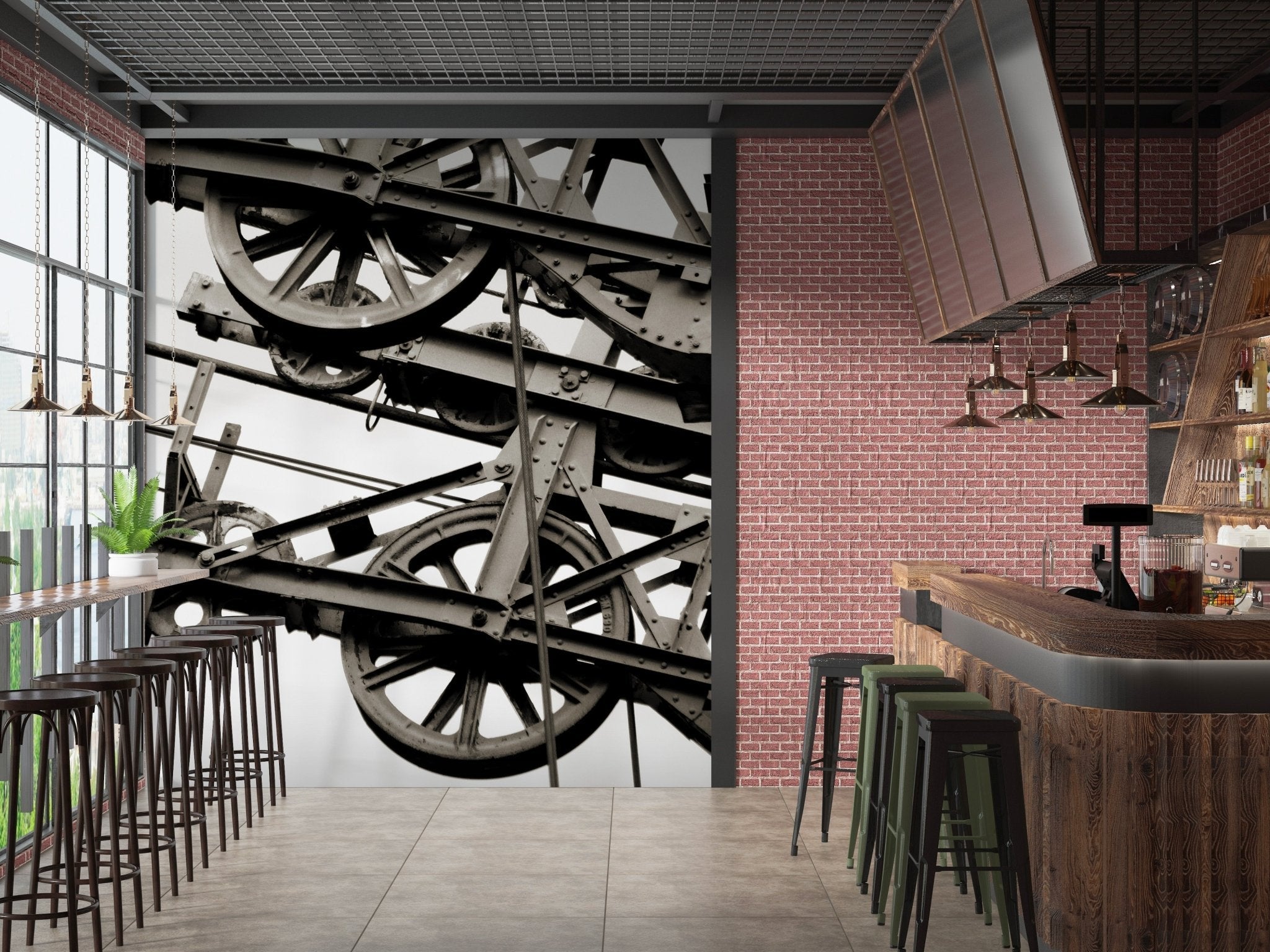 Papier peint esprit industriel, XXL, tendance