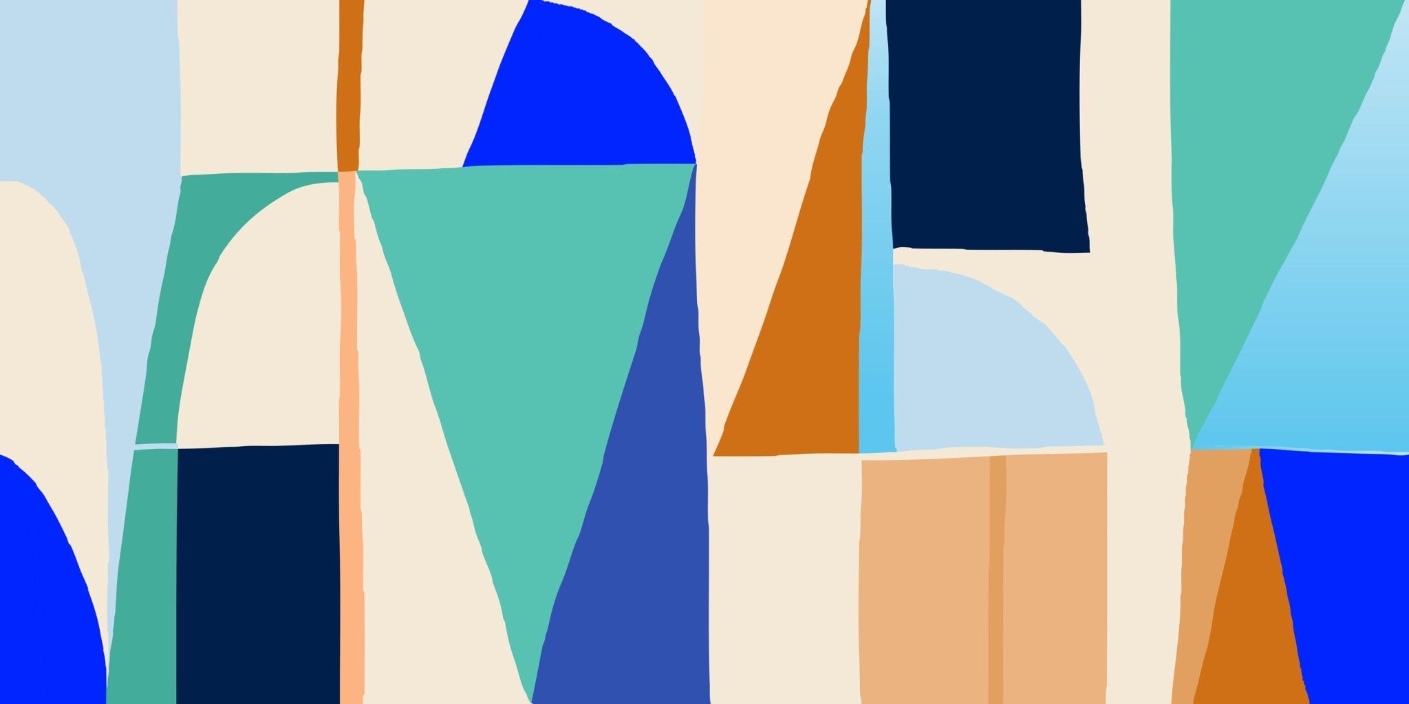 Papier peint Memphis style vibrant, XXL, tendance