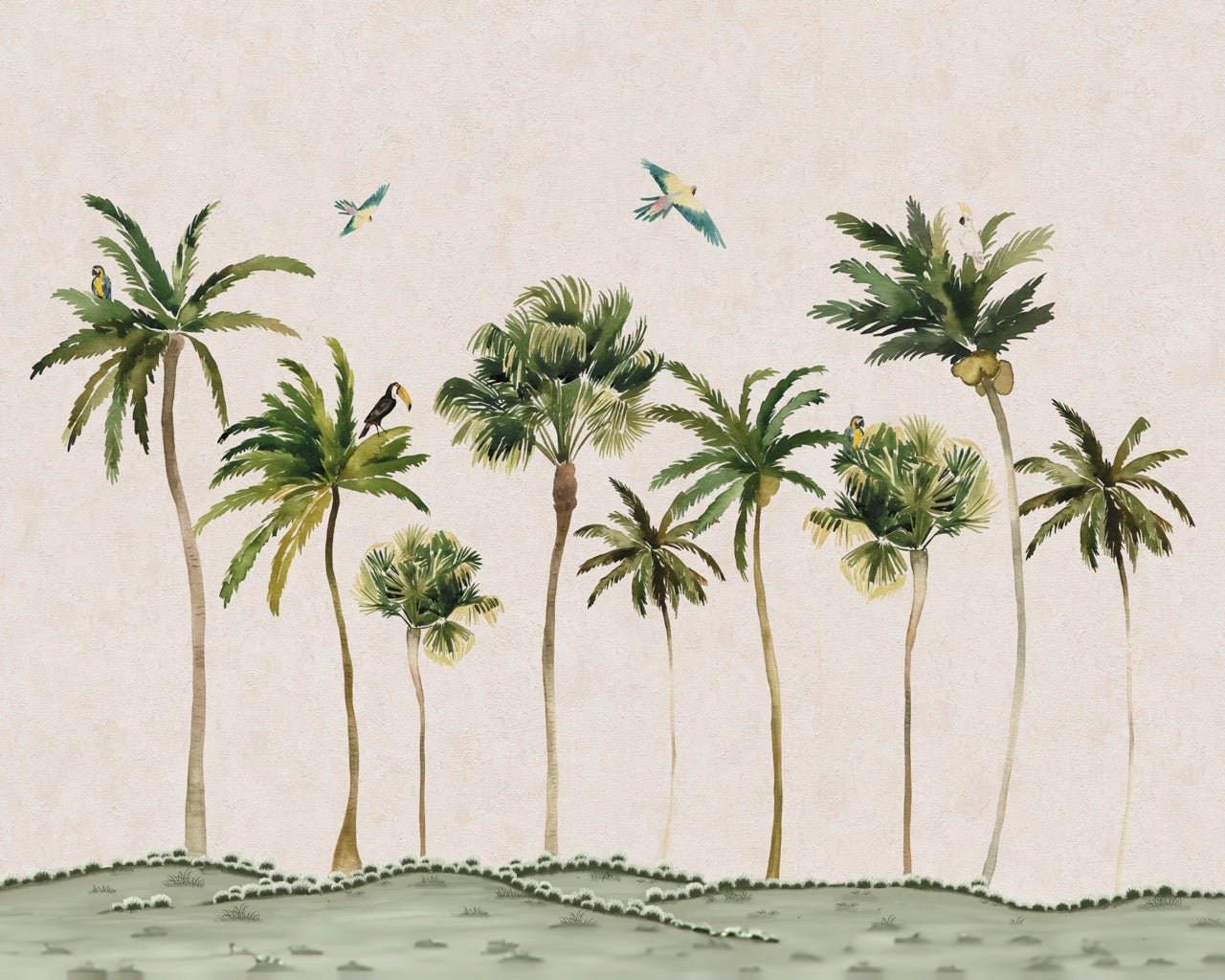 Papier peint rêve de palmier, XXL, tendance
