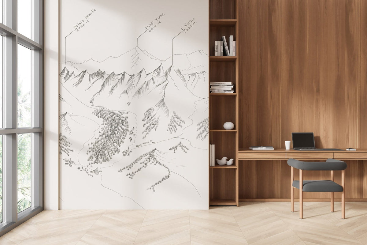 Papier peint montagne – La Clusaz et ses sommets