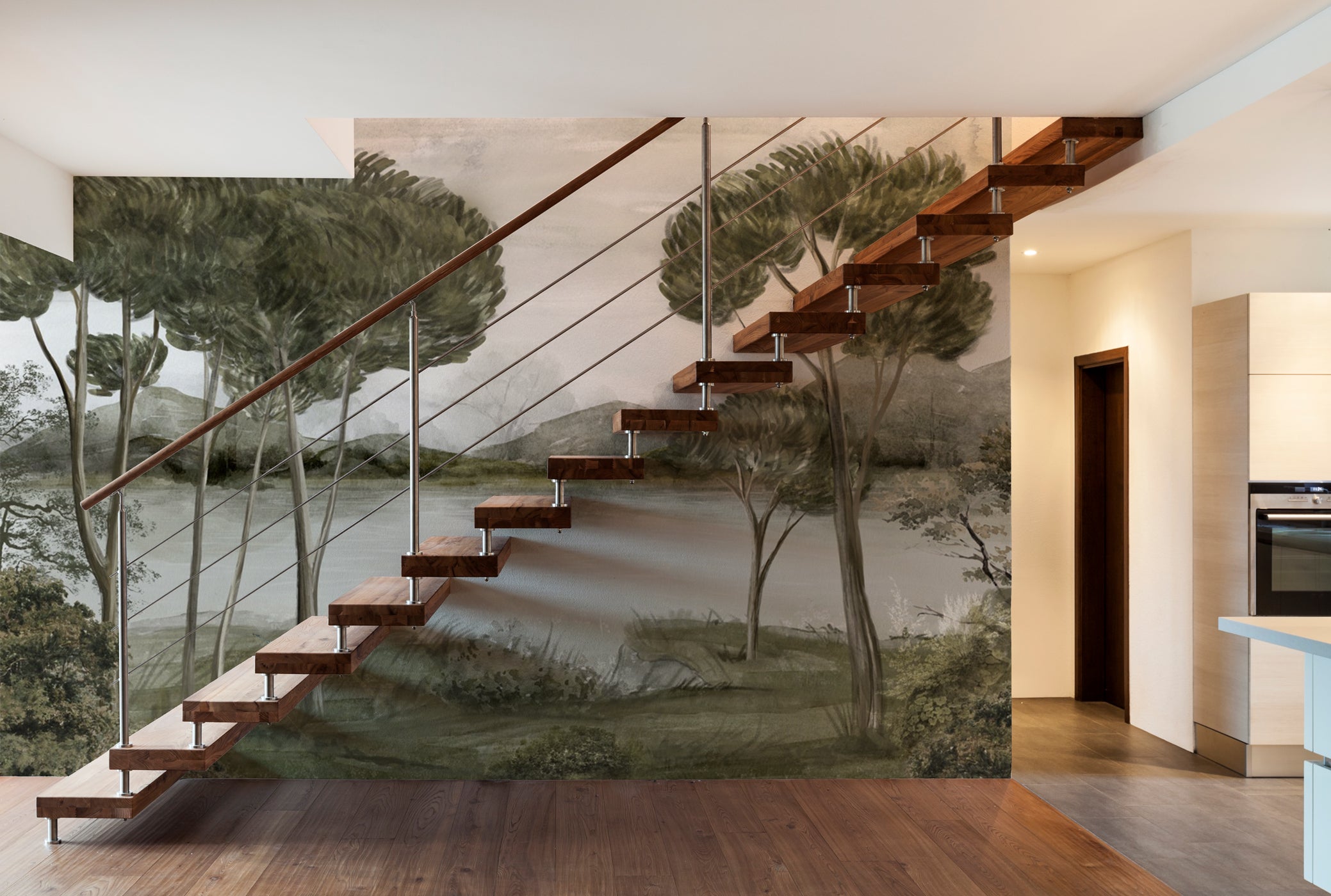 Papier peint panoramique méditerranéen, XXL, tendance