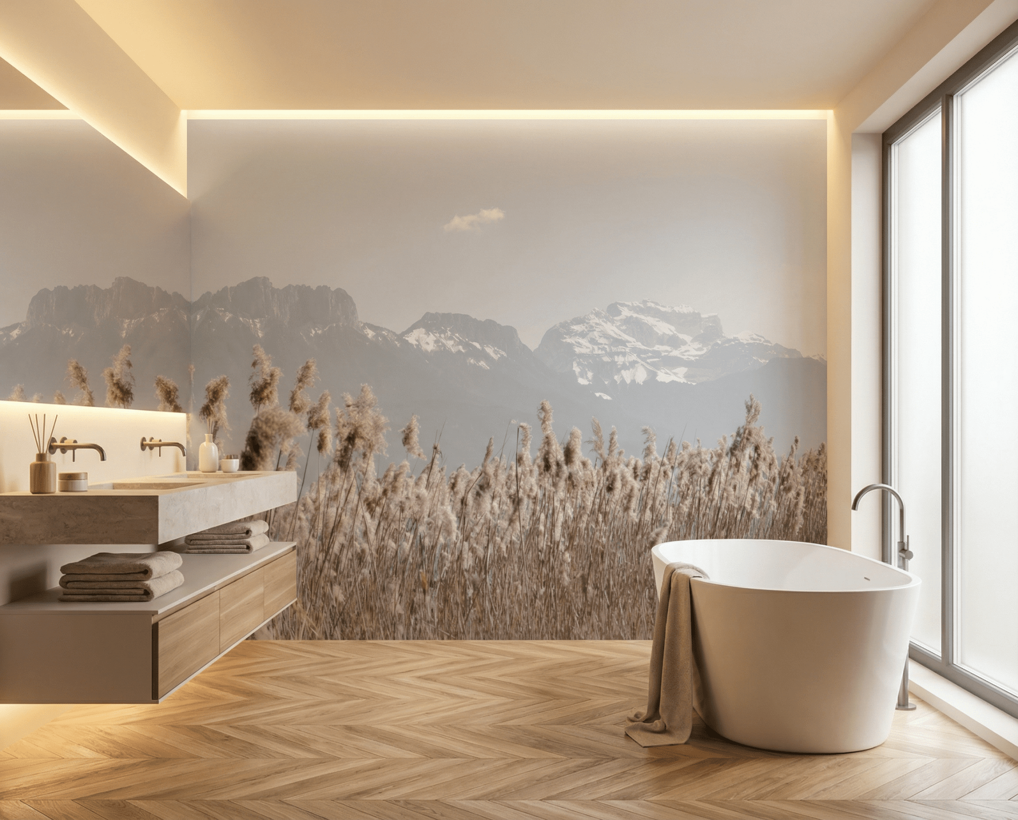 Papier peint photo - Dents de Lanfon & Tournette