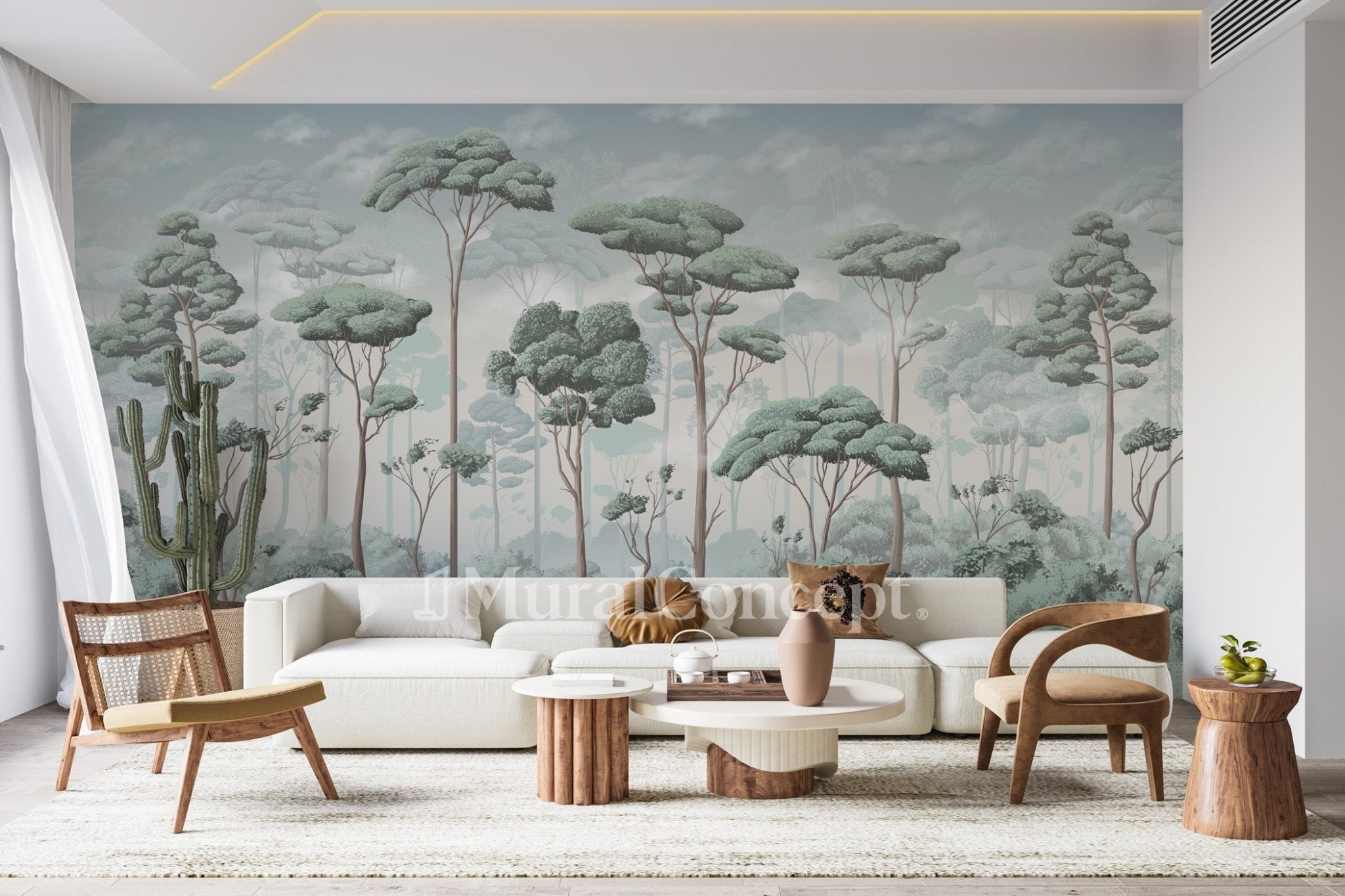 Papier peint panoramique pinède volupté - panoramique français