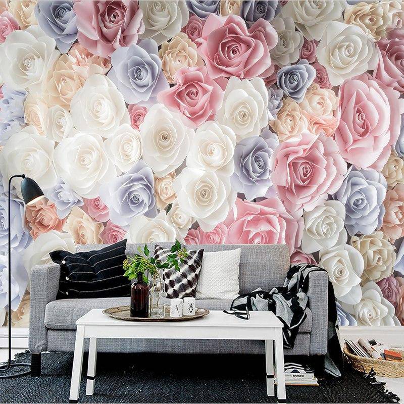 Papier peint Bouquet de Rose - papier peint sur mesure francais - muralconcept