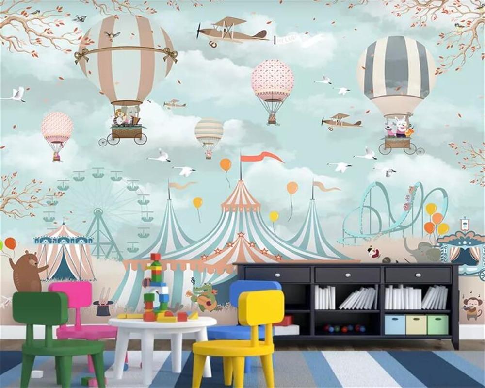 Papier peint Circus Animaux - papier peint sur mesure francais - muralconcept