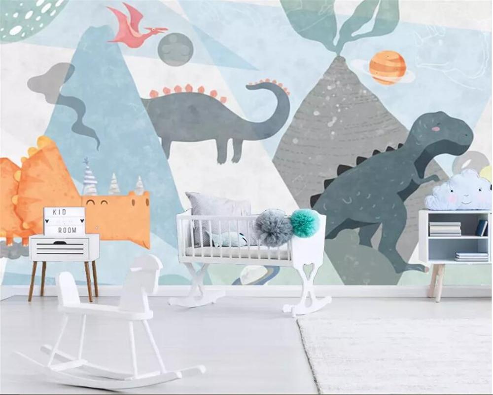 Papier peint Dinosaures Minimalistes