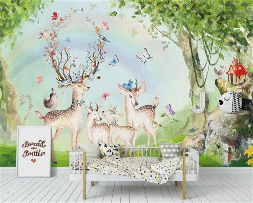 Papier peint Famille Cerf - papier peint sur mesure francais - muralconcept