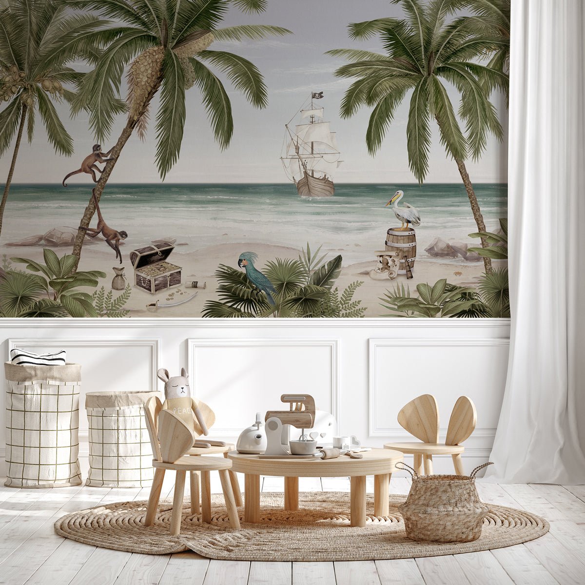 Papier peint la baie aux pirates, mural concept, tendance