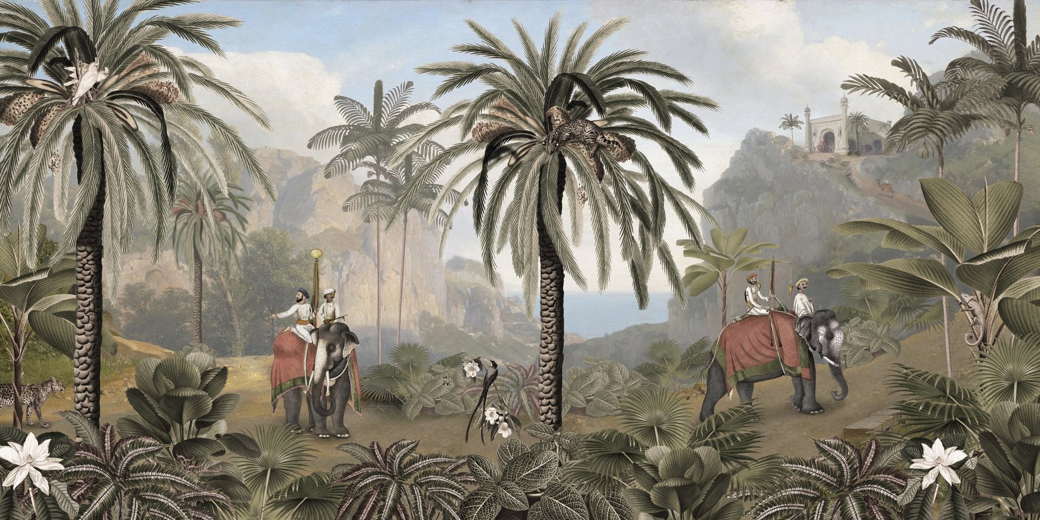 Papier peint à l'aube du Bengale - panoramique français
