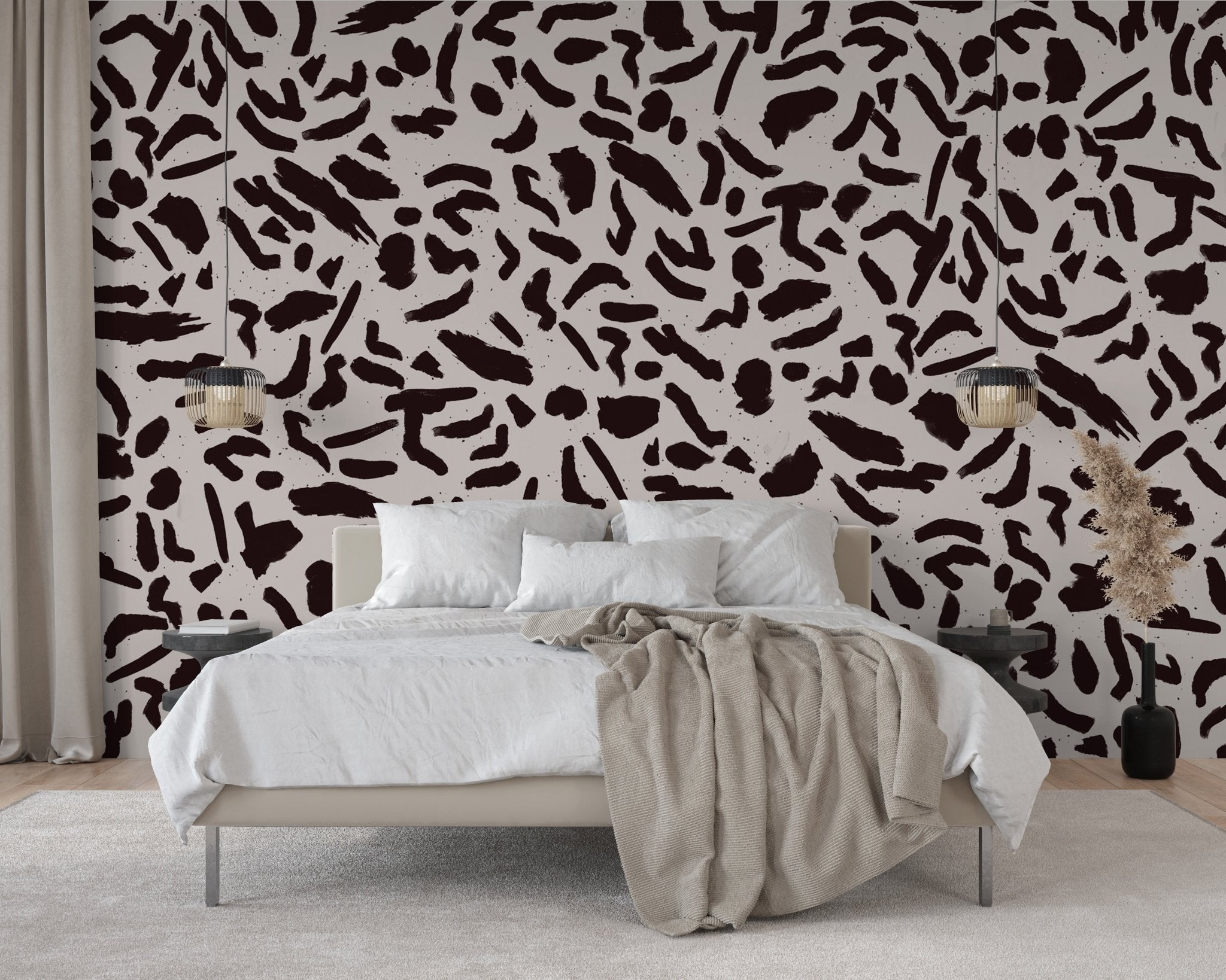 Papier peint artistic form, mural concept, tendance