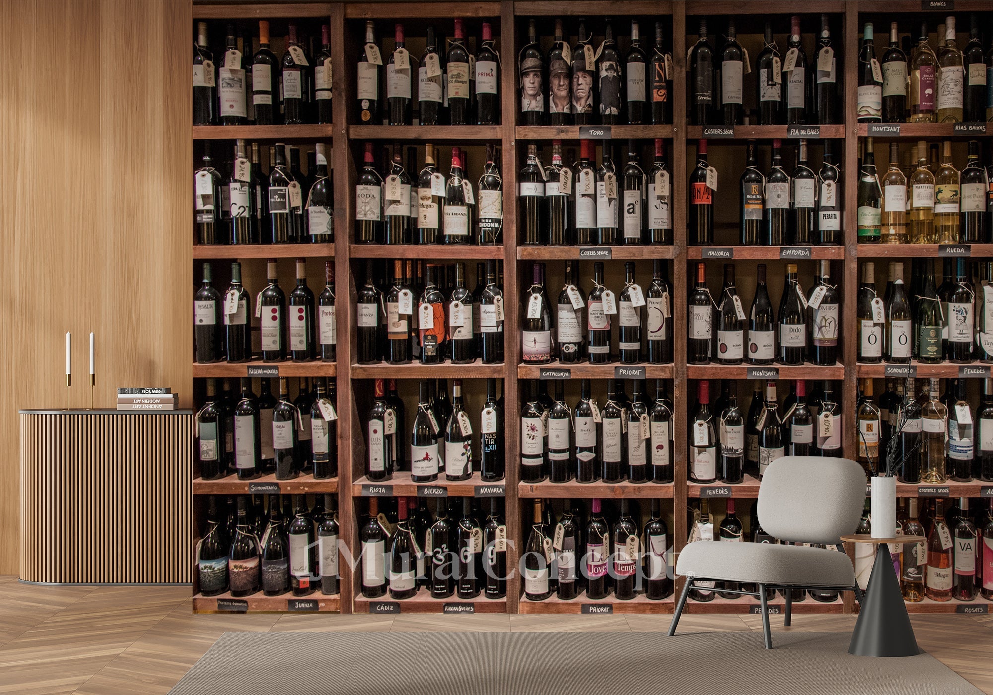 Papier peint Authentique Cave à Vin - panoramique français