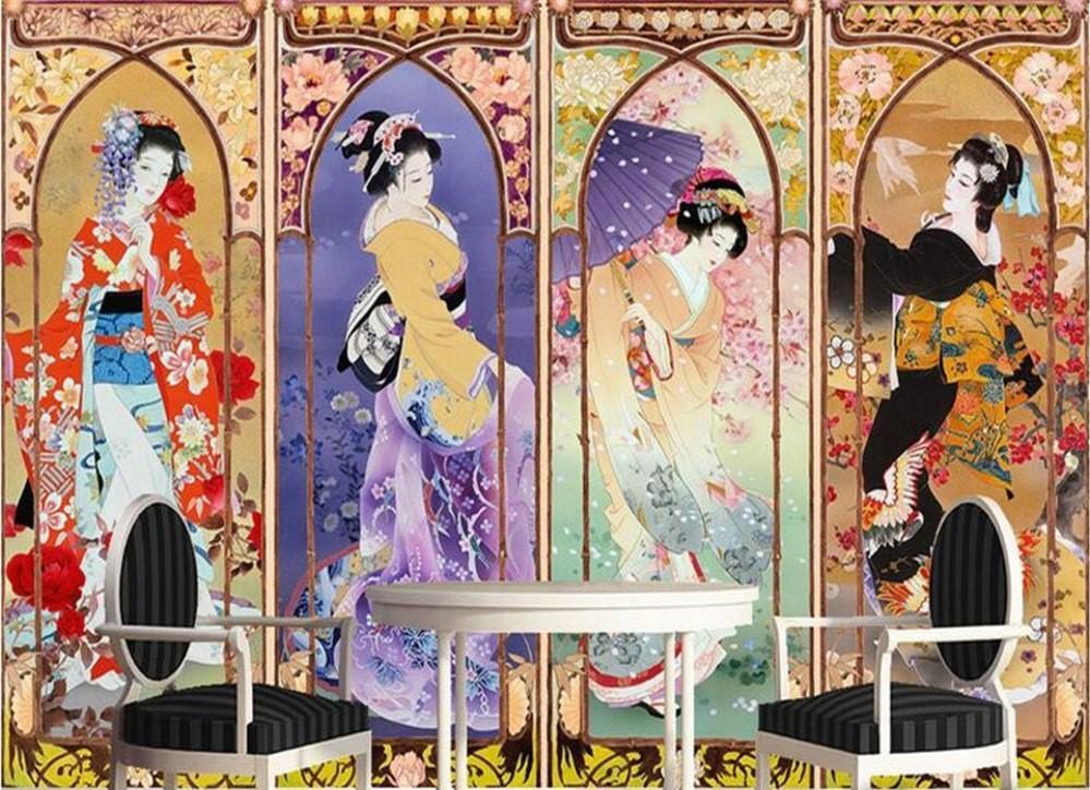 Papier peint Beauté Japonaise - papier peint sur mesure francais - muralconcept
