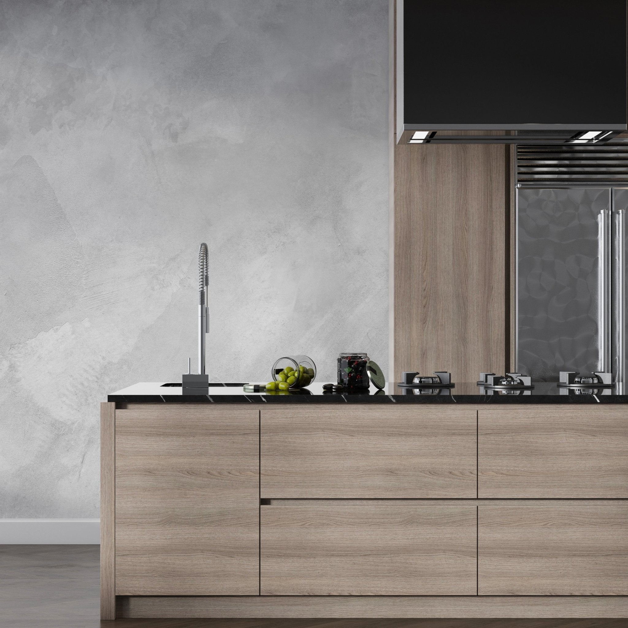 Papier peint béton ciré, mural concept, tendance