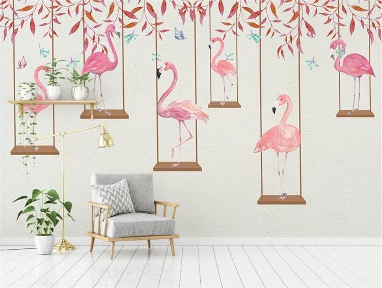 Papier peint Flamingo - papier peint sur mesure francais - muralconcept