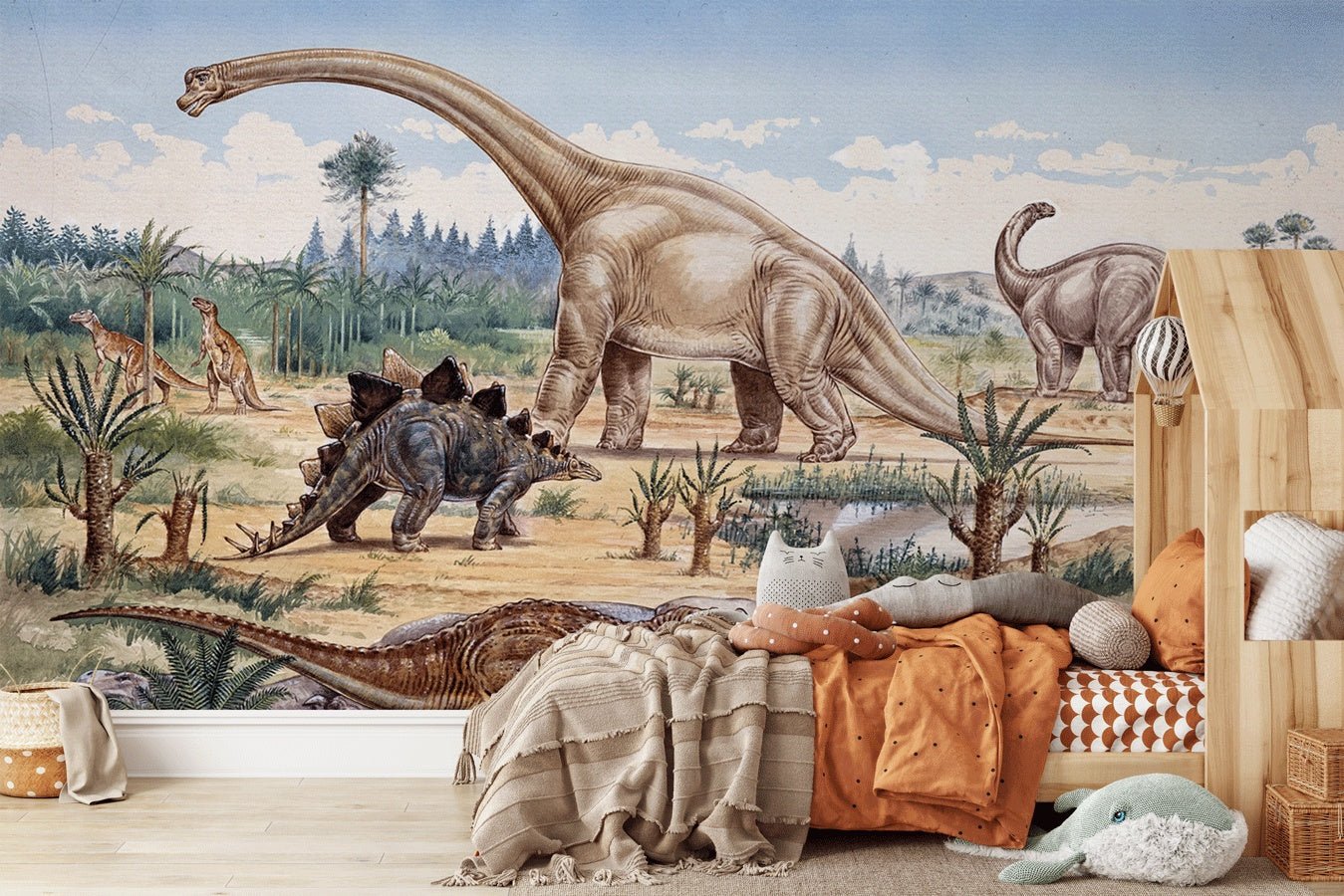 Papier peint le temps des dinosaures - Muralconceptpapier_peint_sur_mesure