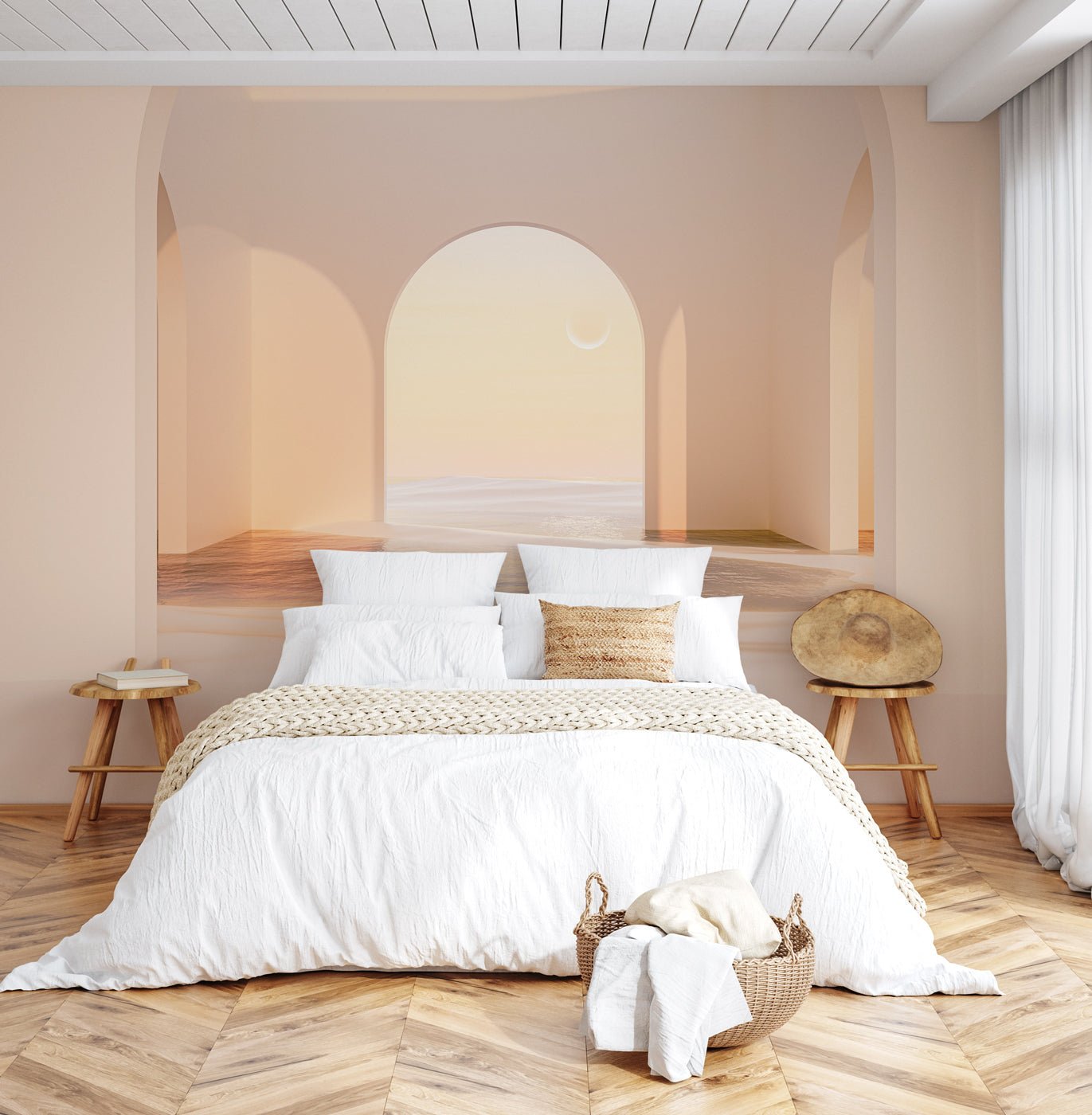 Papier peint panoramique design sunset arch - panoramique français