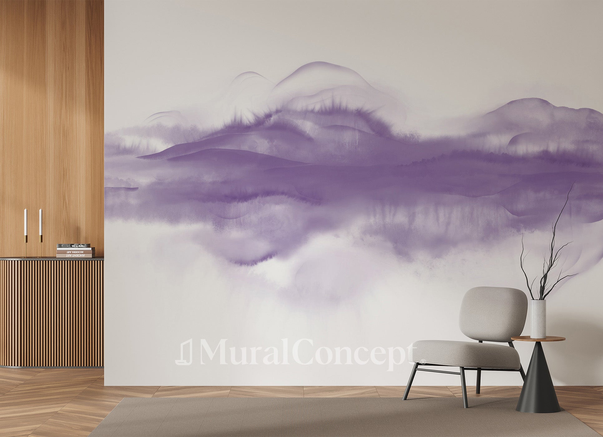 Papier peint panoramique encre - panoramique français