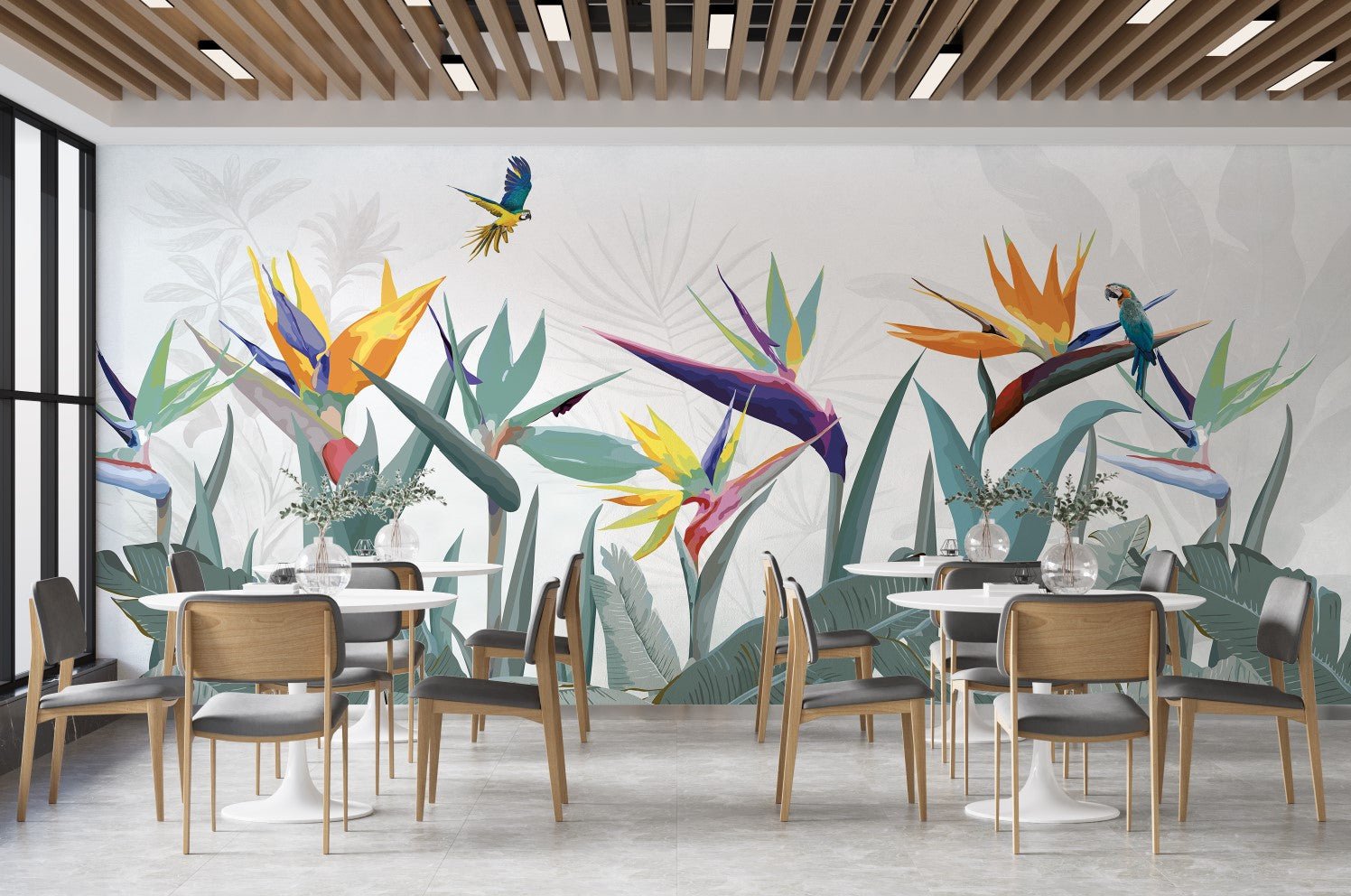 Papier peint panoramique exotique balata - Muralconceptpapier_peint_sur_mesure