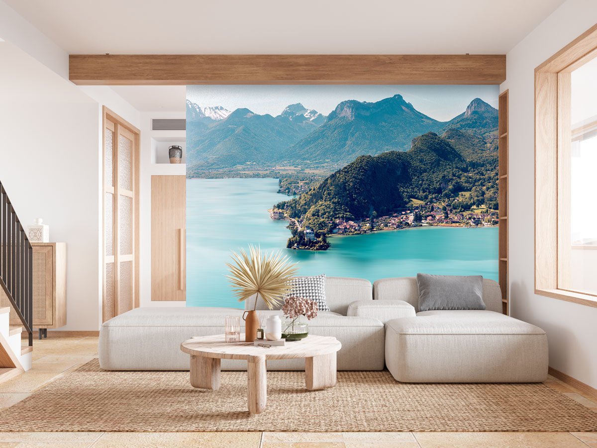 Papier peint photo Annecy chateau Duingt - Muralconceptpapier_peint_sur_mesure