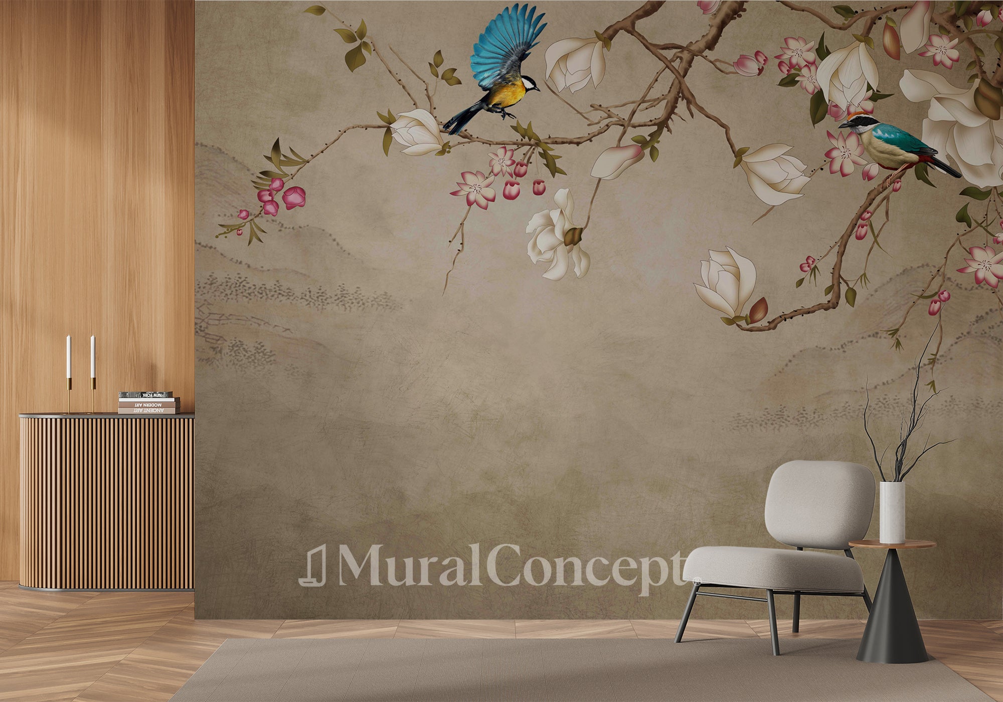 Papier peint Romantique bird - panoramique français