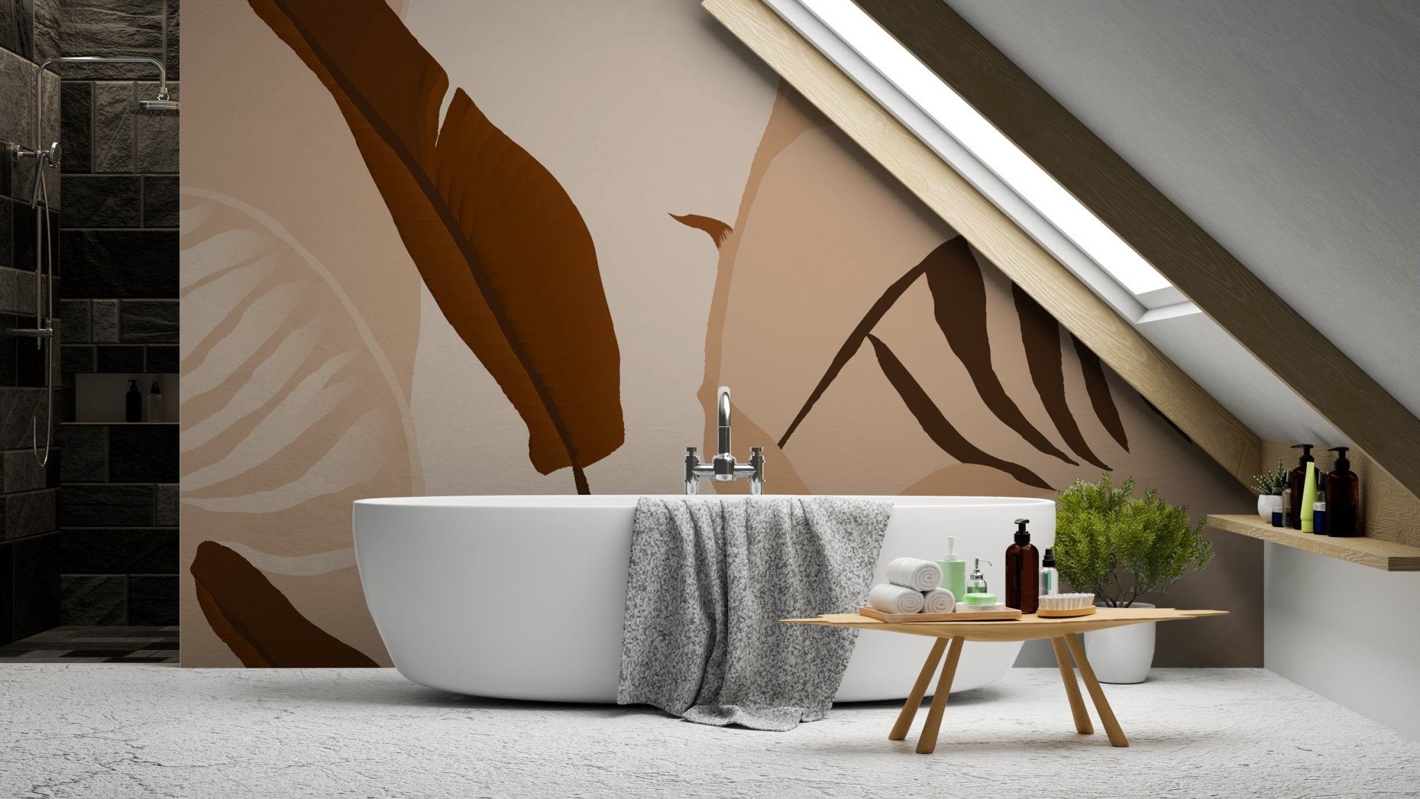 Papier peint abstrait terra nova, mural concept, tendance