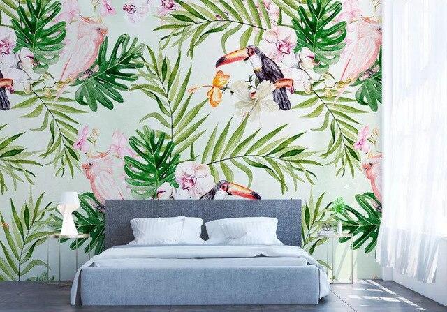 Papier peint Toucan & Exotic Touch - papier peint sur mesure francais - muralconcept