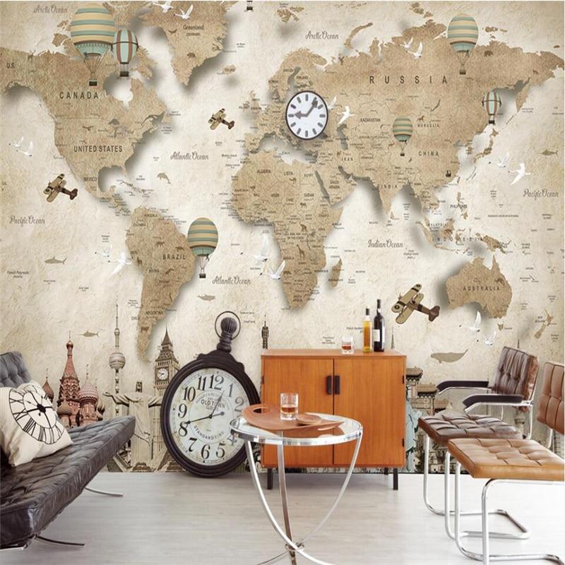 Papier peint World Vintage - papier peint sur mesure francais - muralconcept